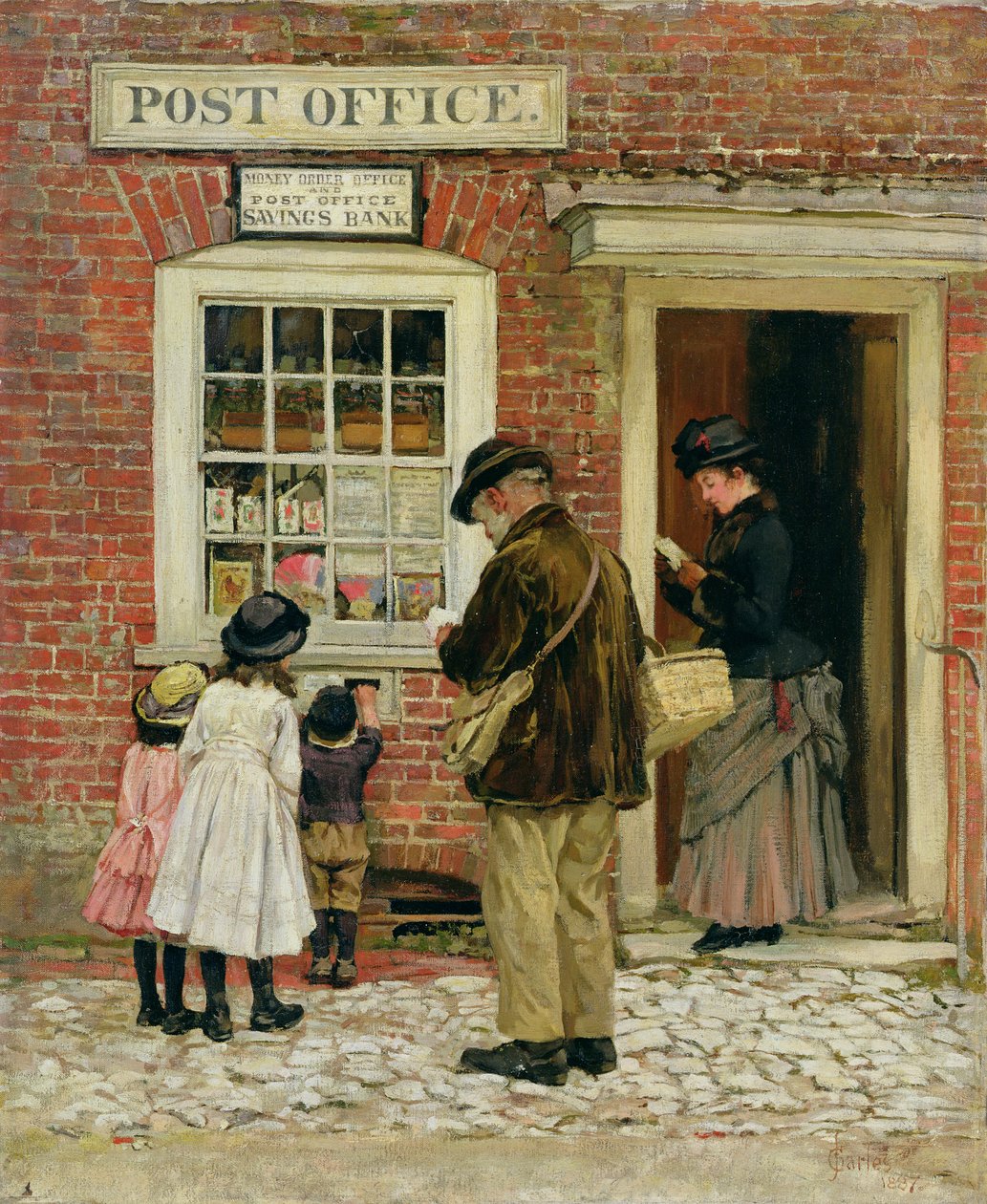 La tienda del pueblo, 1887 de James Charles