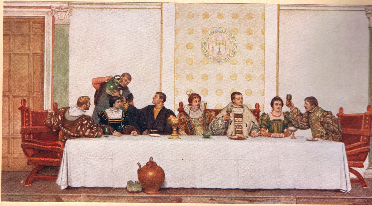 El banquete de bodas, ilustración de 