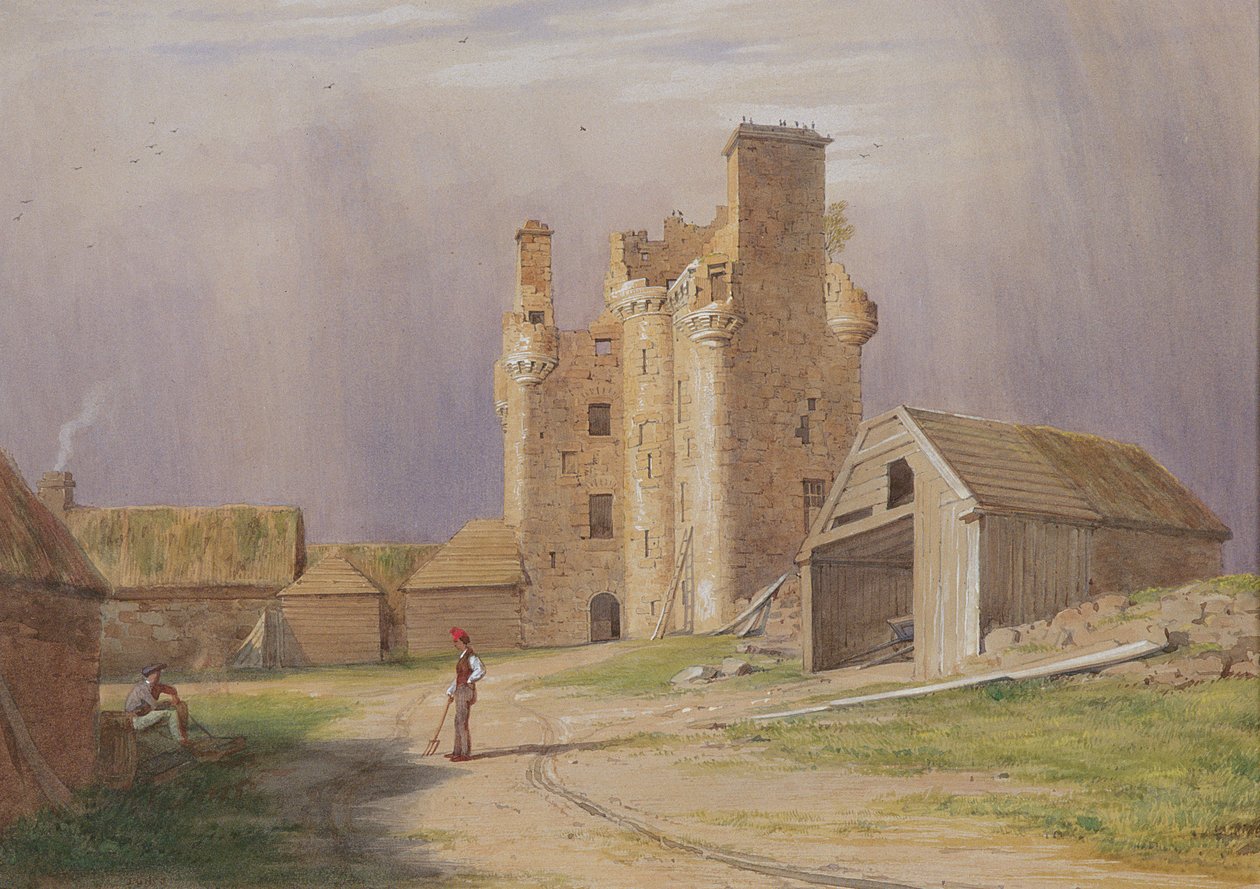 Castillo de Tillycairn, 1840s de James Giles