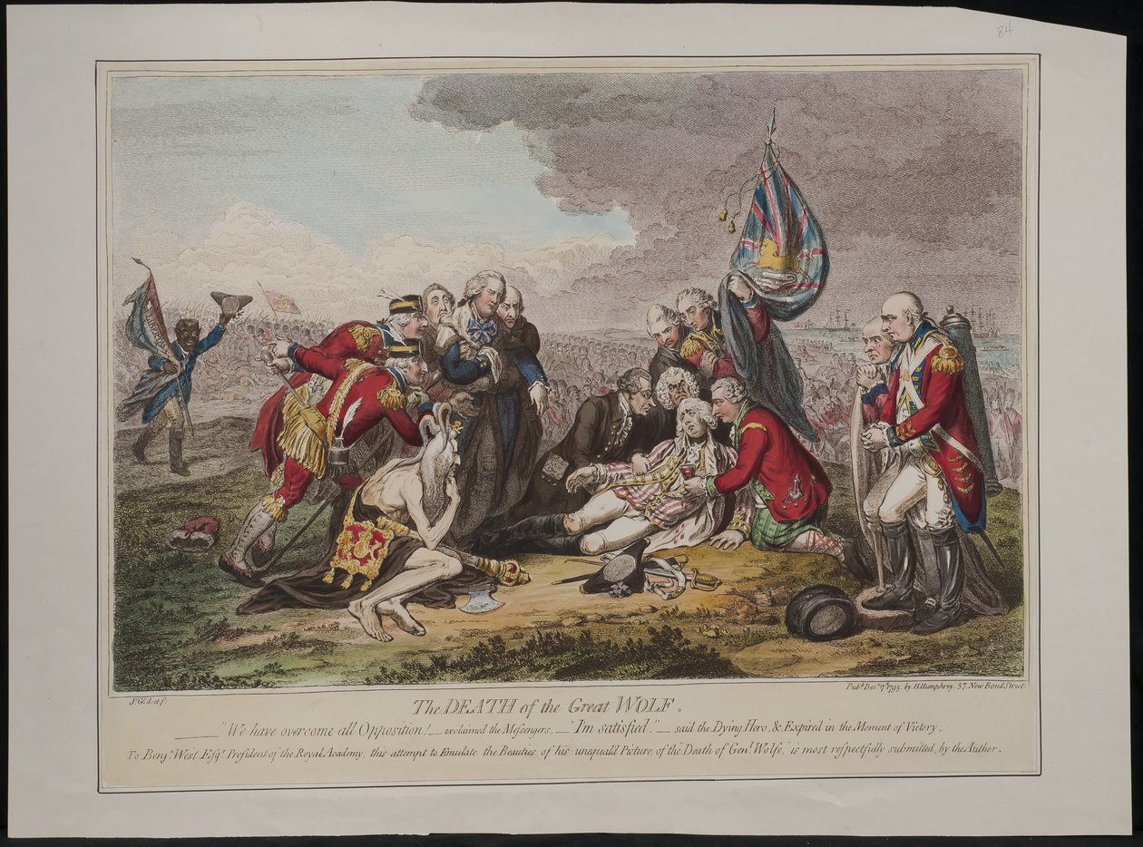 La Muerte del Gran Lobo, 1795 de James Gillray