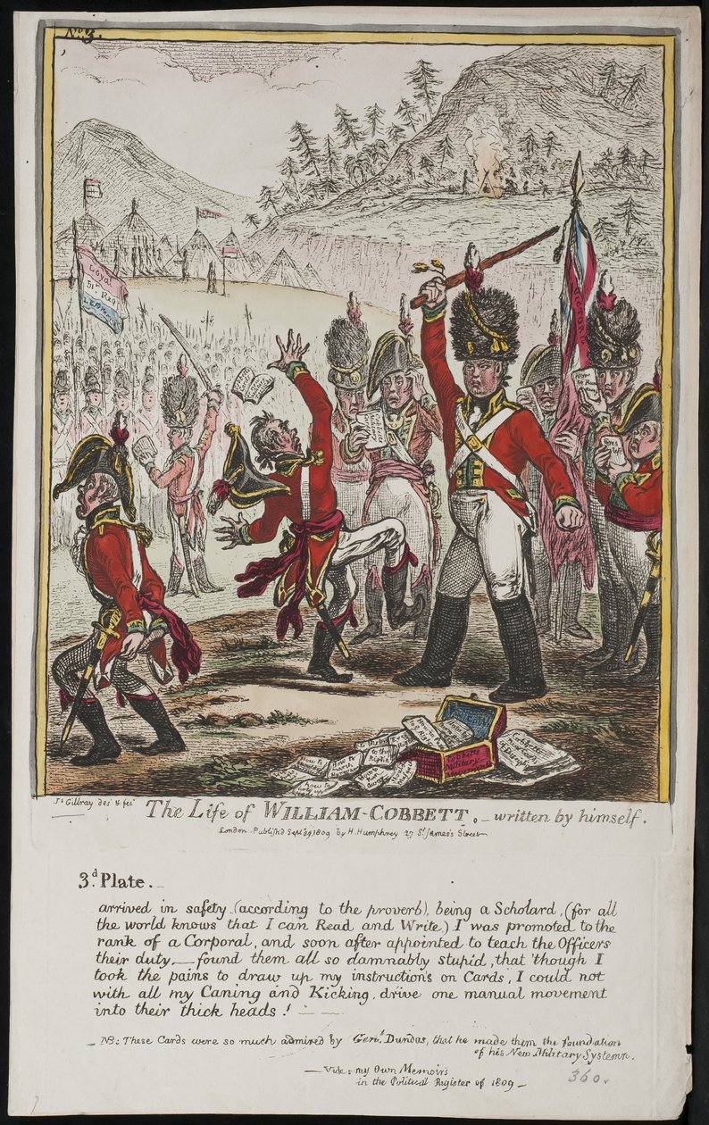La Vida de William Cobbett, escrita por él mismo de James Gillray