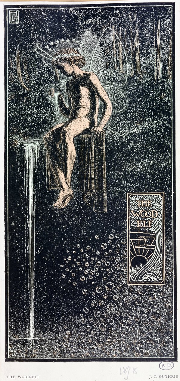 El elfo del bosque, 1898 de James J. Guthrie