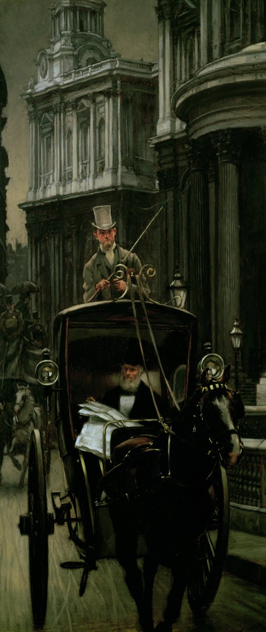 Yendo al trabajo (Yendo a la ciudad), c.1879 de James Jacques Joseph Tissot