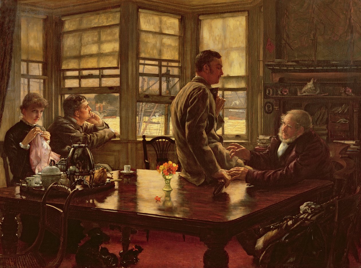 El hijo pródigo en la vida moderna: La partida, 1880 de James Jacques Joseph Tissot