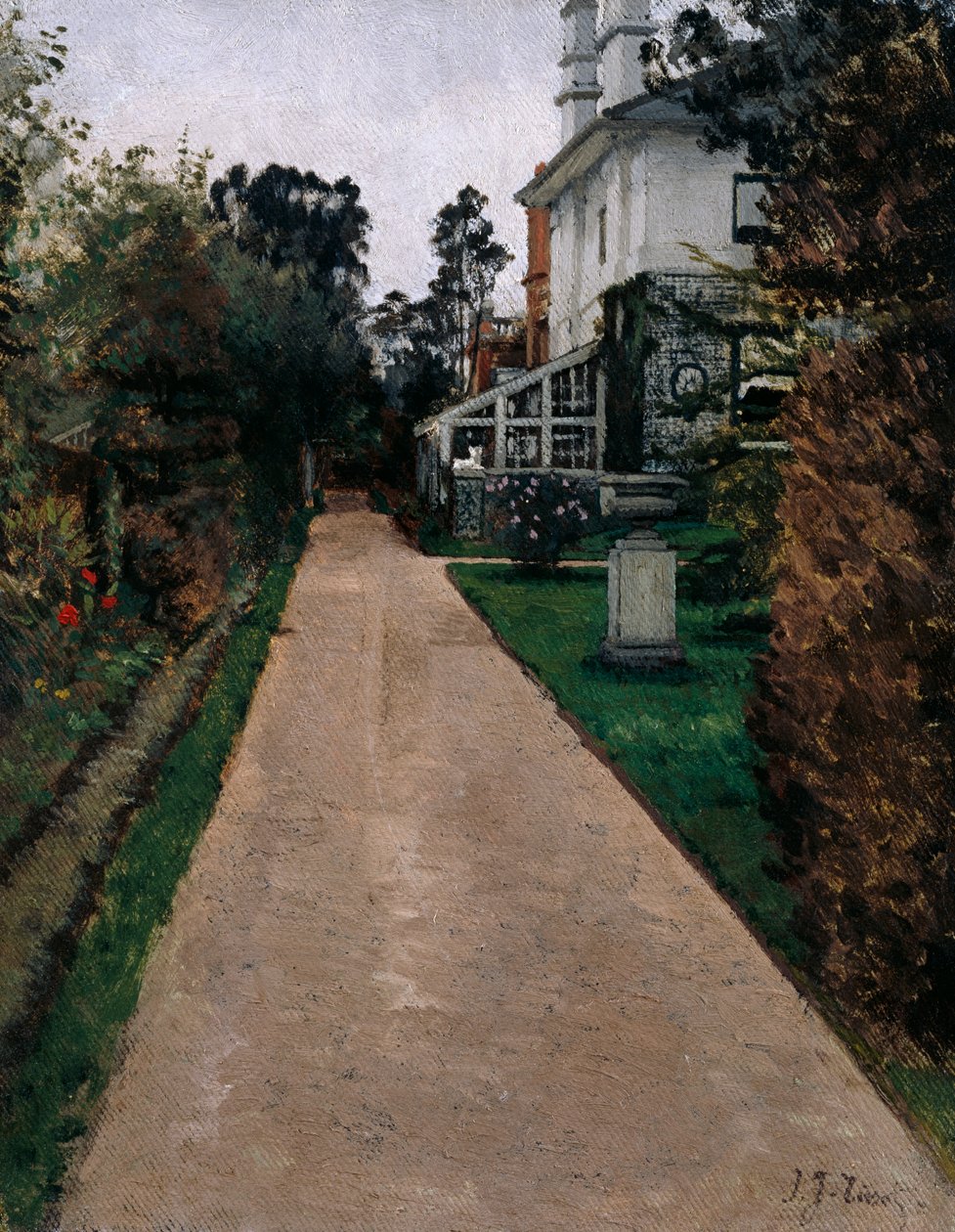 Vista del jardín en 17 Grove End Road, 1874-82 de James Jacques Joseph Tissot