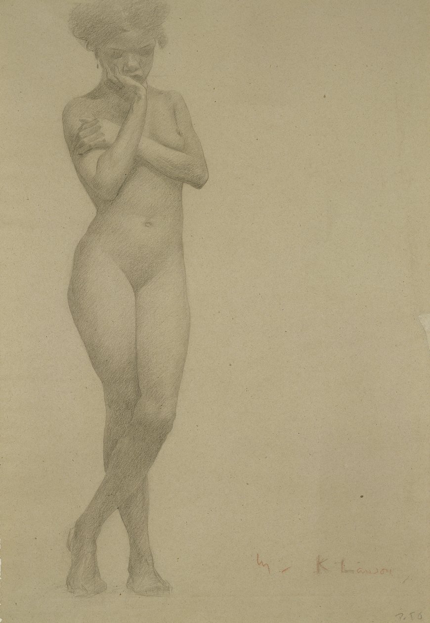 Desnudo femenino de pie de James Kerr Lawson