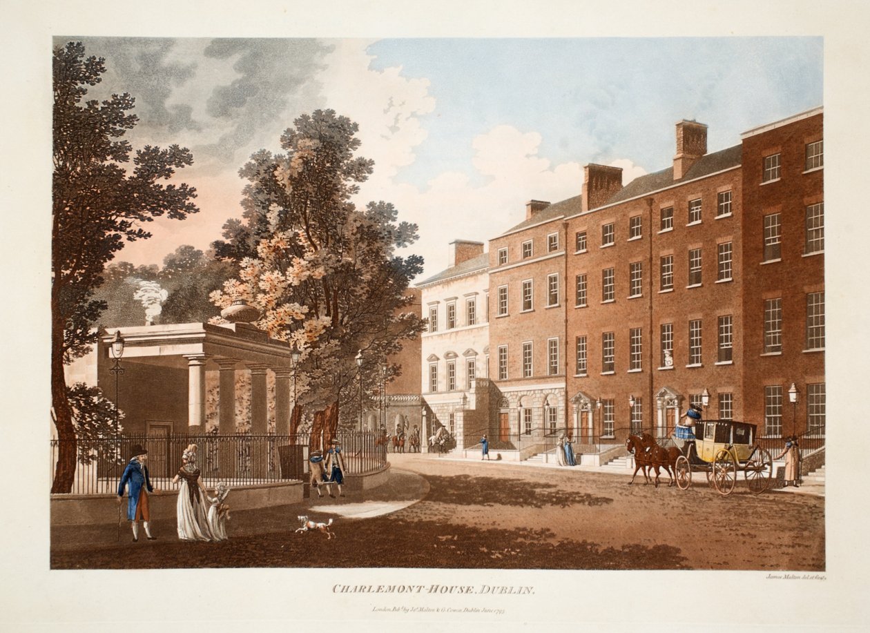 Charlemont-House, Dublín, 1793 de James Malton