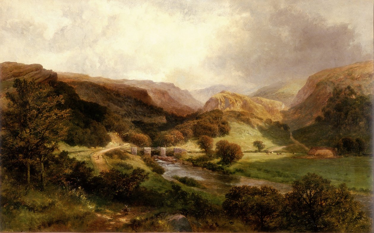 Pont-y-Pant y el valle de Lledr, Gales del Norte de James Peel