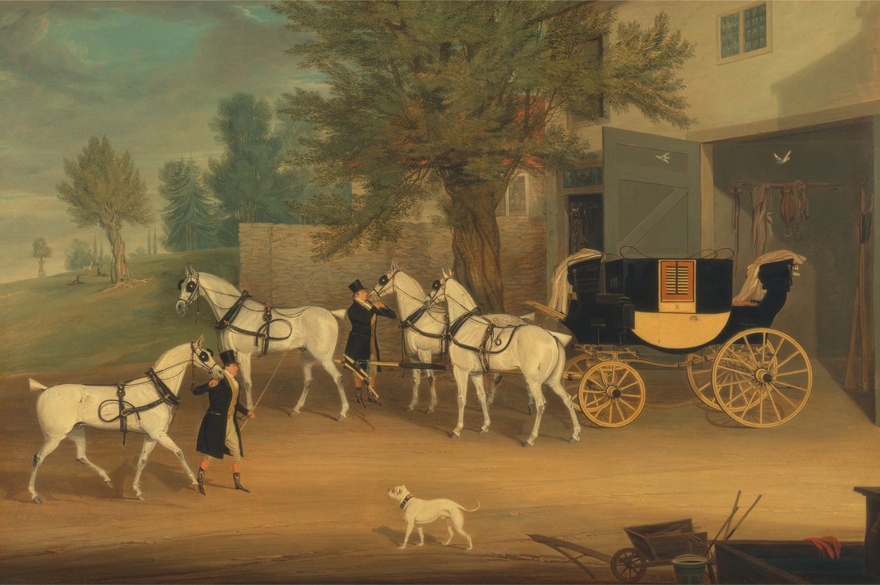 El carruaje privado y el equipo gris de John Smith Barry de James Pollard