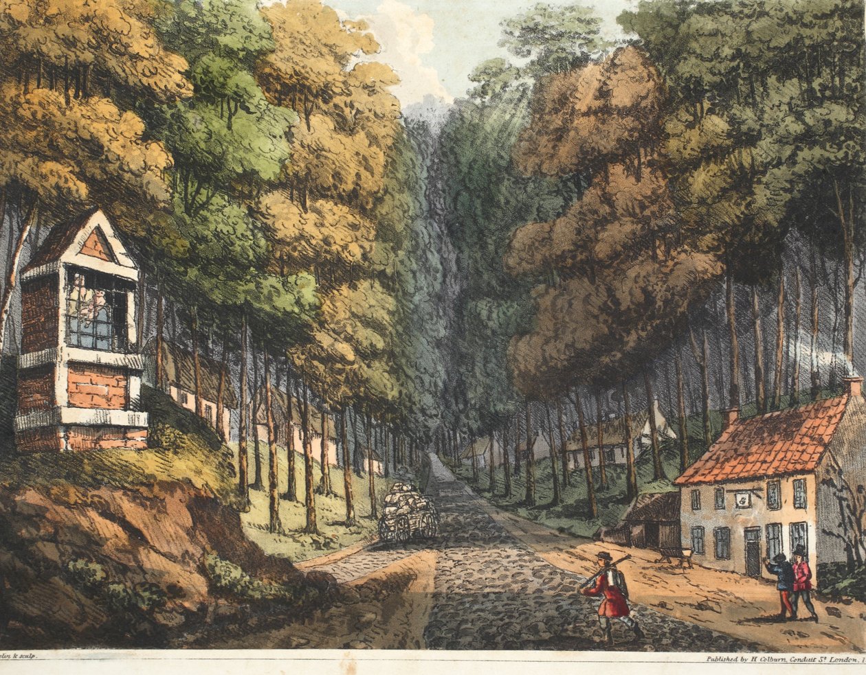 Entrada al Bosque de Soigne, donde se encuentran los dos caminos de Bruselas de James Rouse