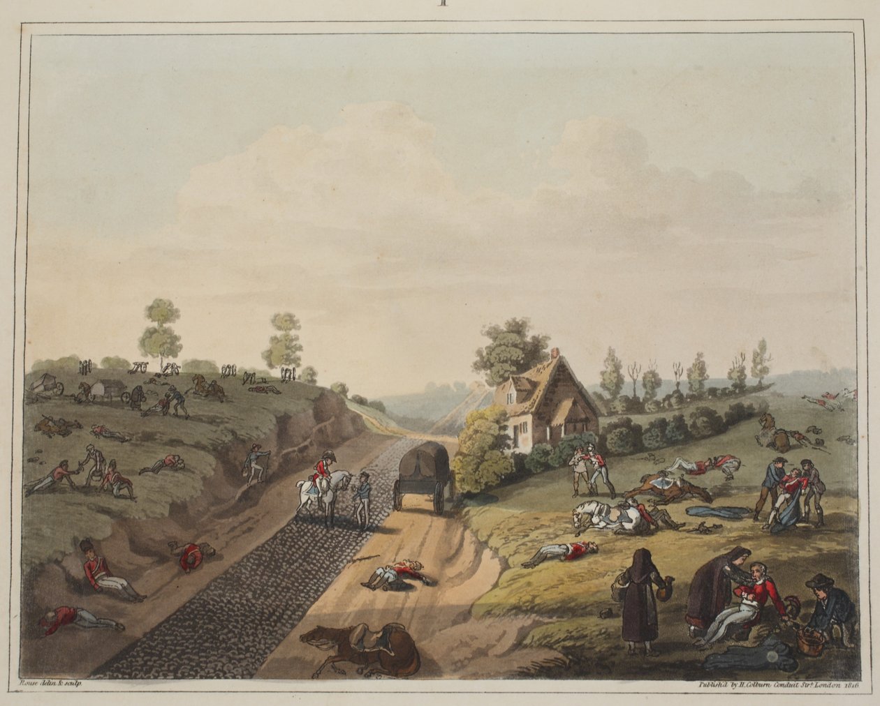 Vista de la cabaña de Valette, con el camino a la izquierda que lleva a Frischermont de James Rouse