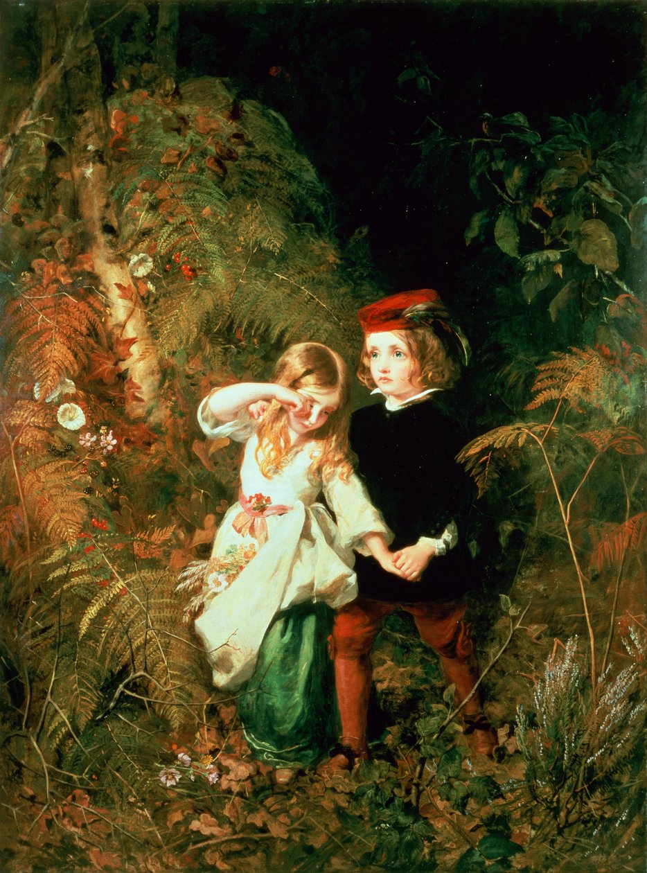 Niños en el bosque de James Sant