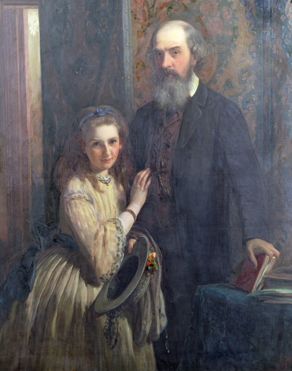 Sir William FitzHerbert con su hija, Ida, 1862 de James Sant
