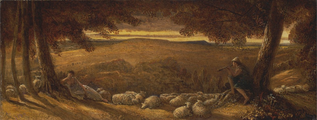 Pastoreo vespertino de James Smetham