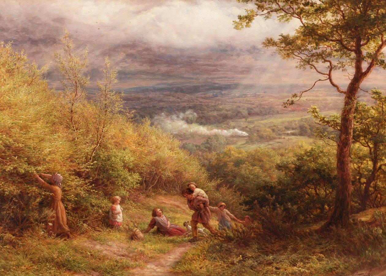 El Último Resplandor, 1872 de James Thomas Linnell