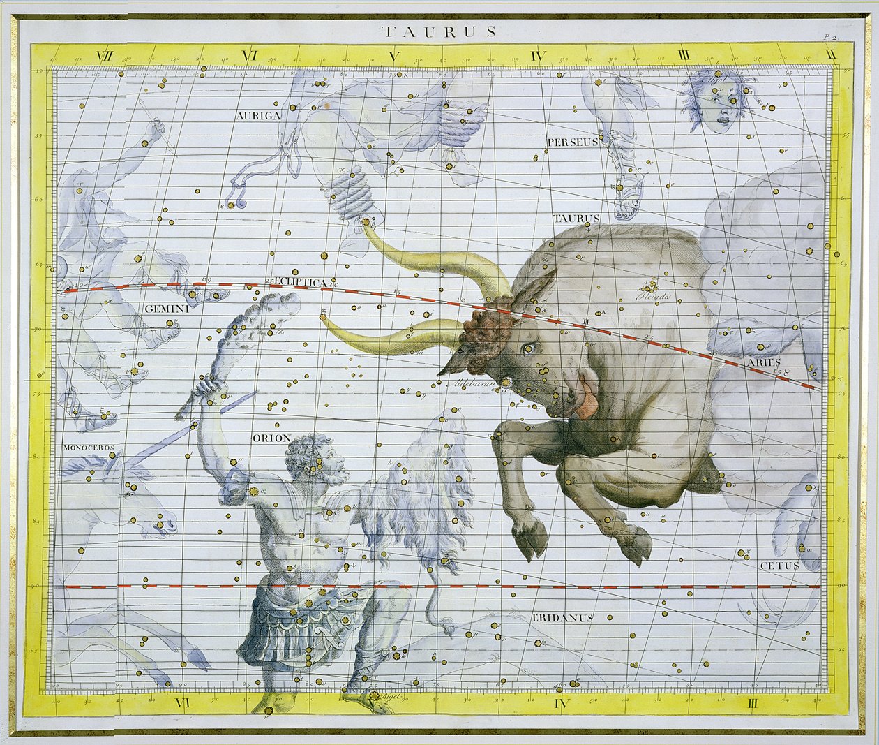 Constelación de Tauro, lámina 2 de 