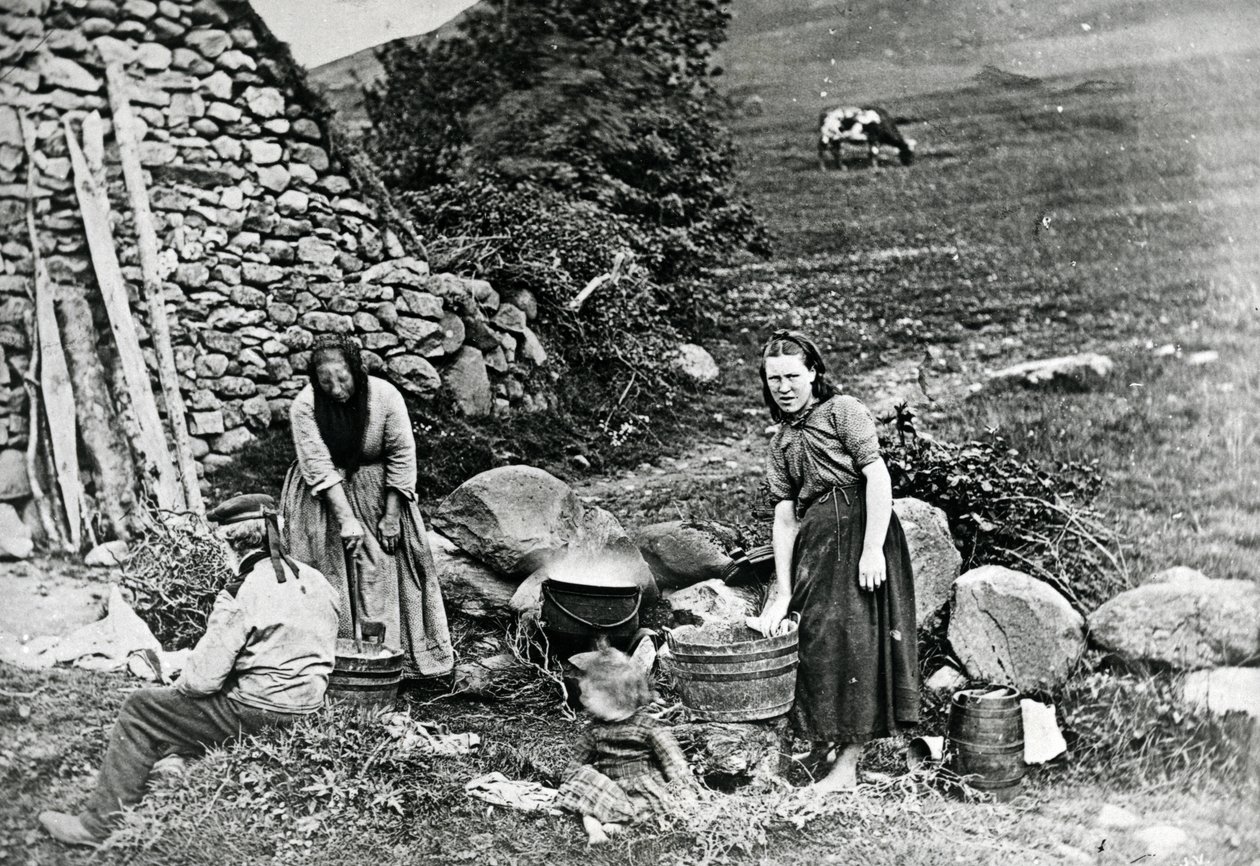 Campesinos escoceses, c.1860-80 de James Valentine