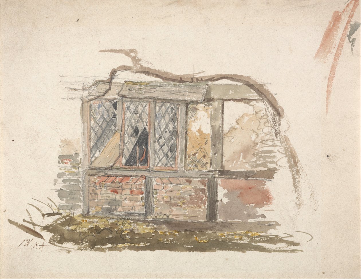 Una pared y ventana de cabaña de James Ward