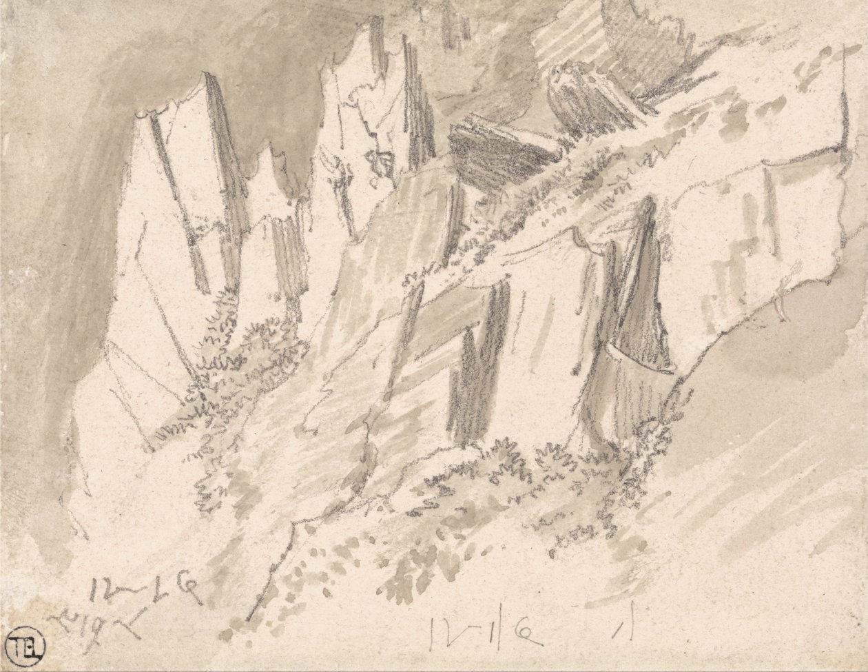 Una ladera rocosa de James Ward