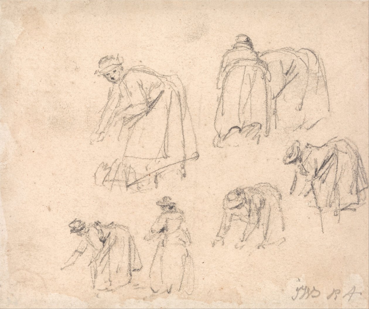 Estudios de figuras- Mujeres trabajando de James Ward
