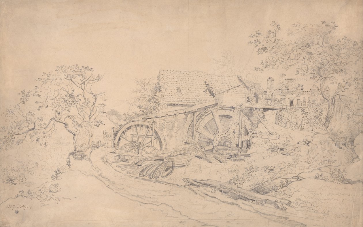 La fábrica de alambre del Sr. Thompson, Tintern de James Ward