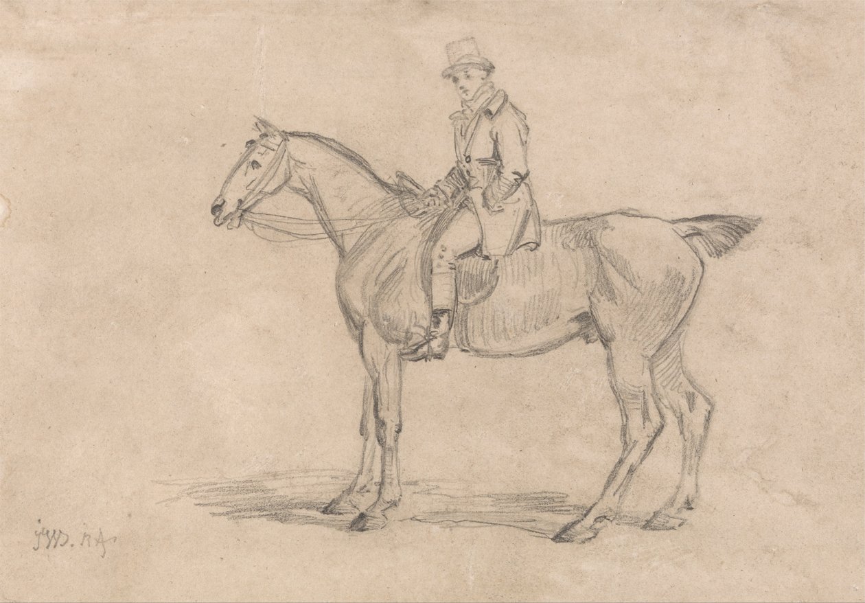 Ralph John Lambton en su cazador, Undertaker de James Ward