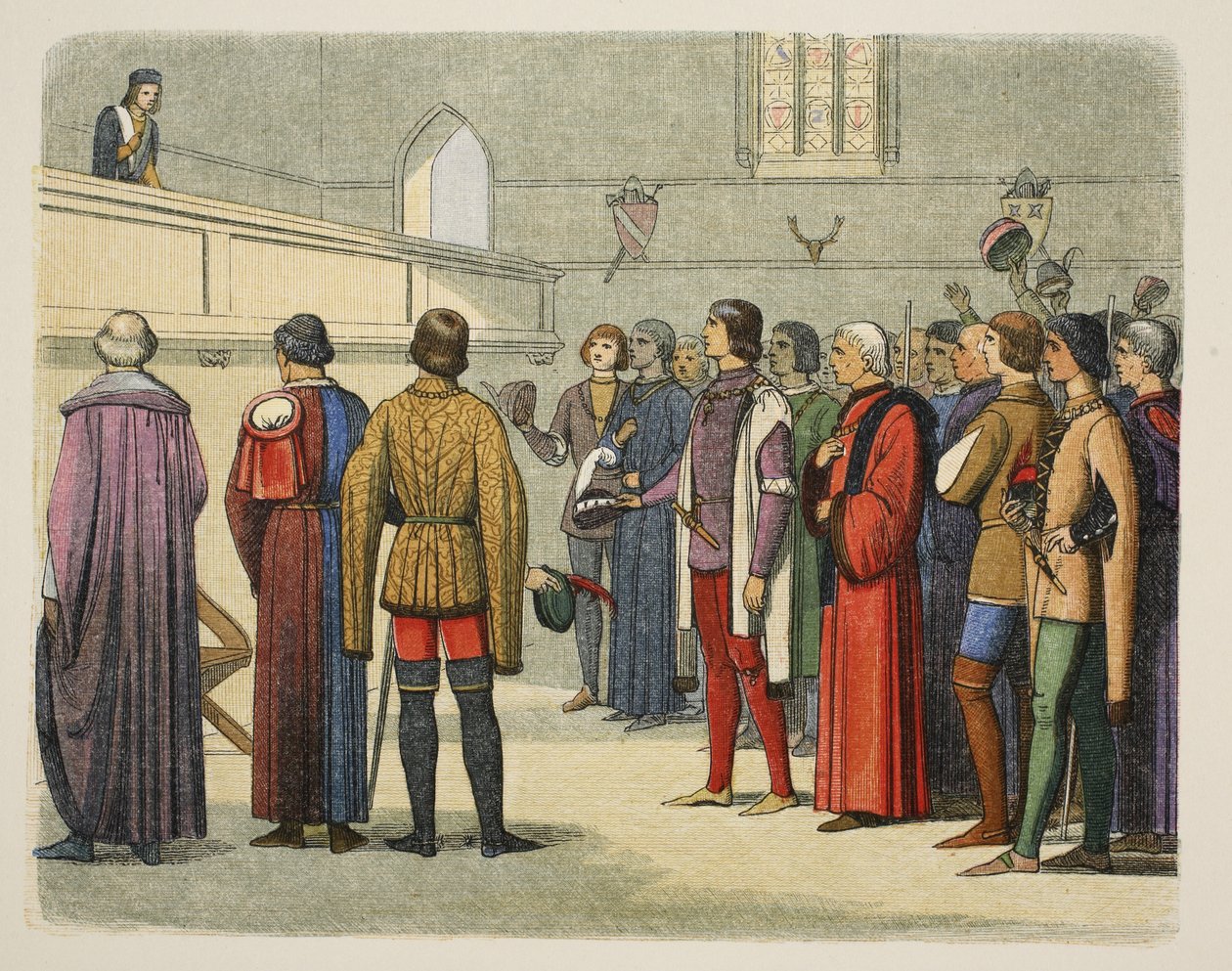 Ricardo invitado a asumir la corona, 25 de junio de 1483, de Una Crónica de Inglaterra BC 55 a AD 1485 pub. Londres, 1863 de James William Edmund Doyle