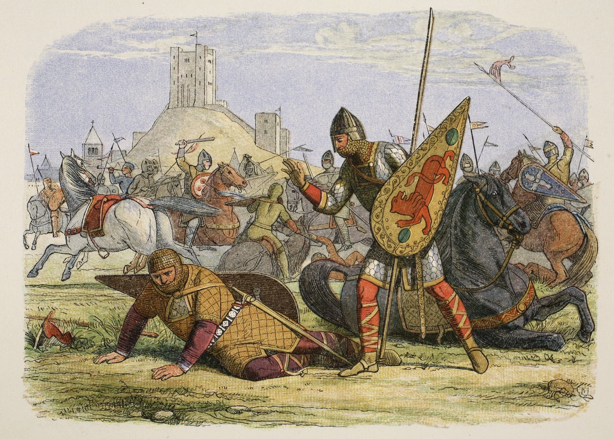 Robert hiriendo a su padre, el rey Guillermo I, enero de 1079, de 