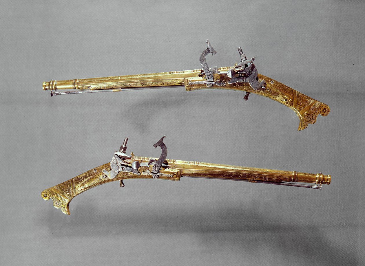 Par de pistolas, 1624-26 de James Fellowes