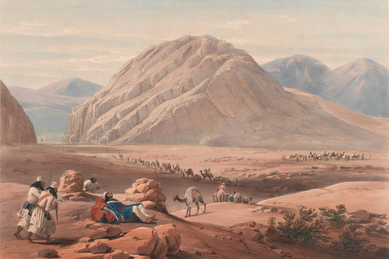 Vista de la Montaña Baba-Naunee, c.1839 de James (after) Atkinson