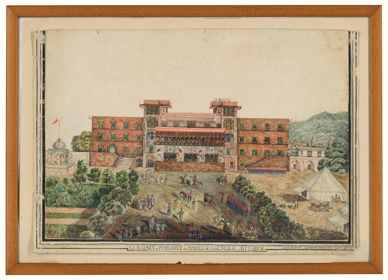 La Maison a Peshawur de Monsieur le General Avitabile, Lugmanee, Khohistan de James (after) Rattray