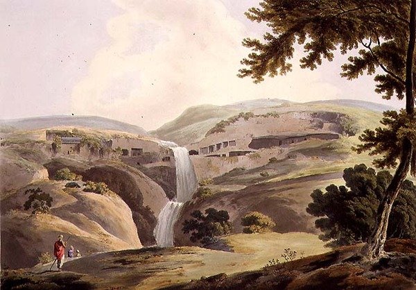 La montaña de Ellora, 3ª vista, lámina III de la Parte 5 de 