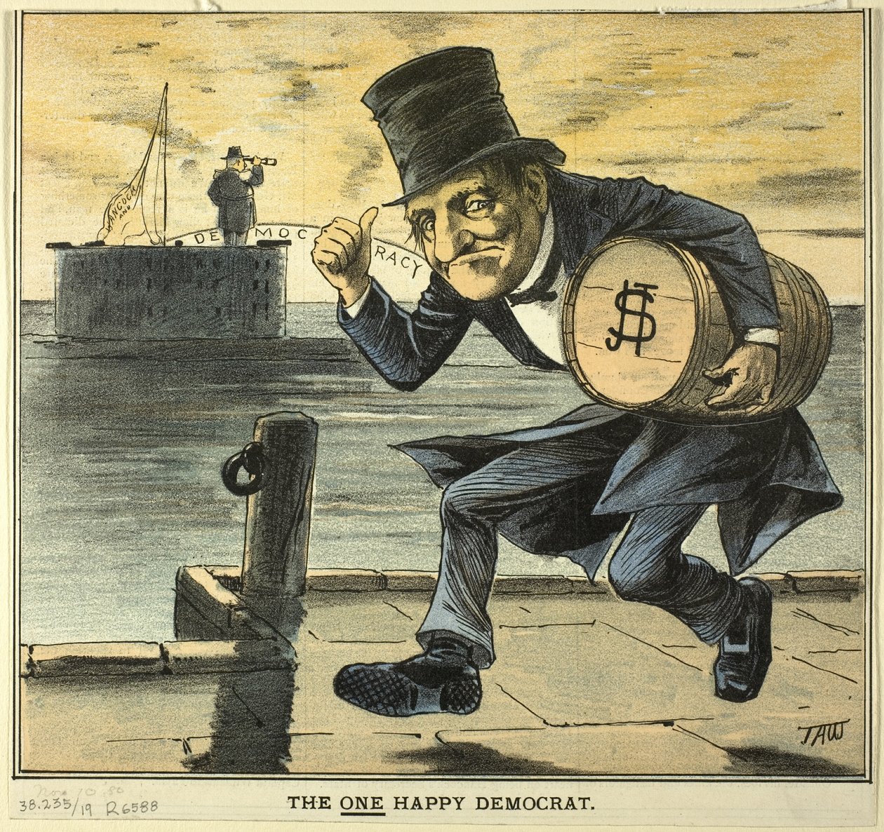 El demócrata feliz, de Puck de James A. Wales