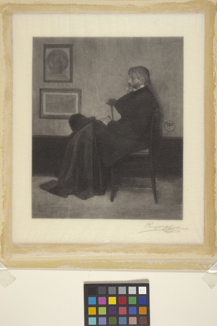 Thomas Carlyle (grabado en madera) de James Abbott McNeill (attr.to) Whistler