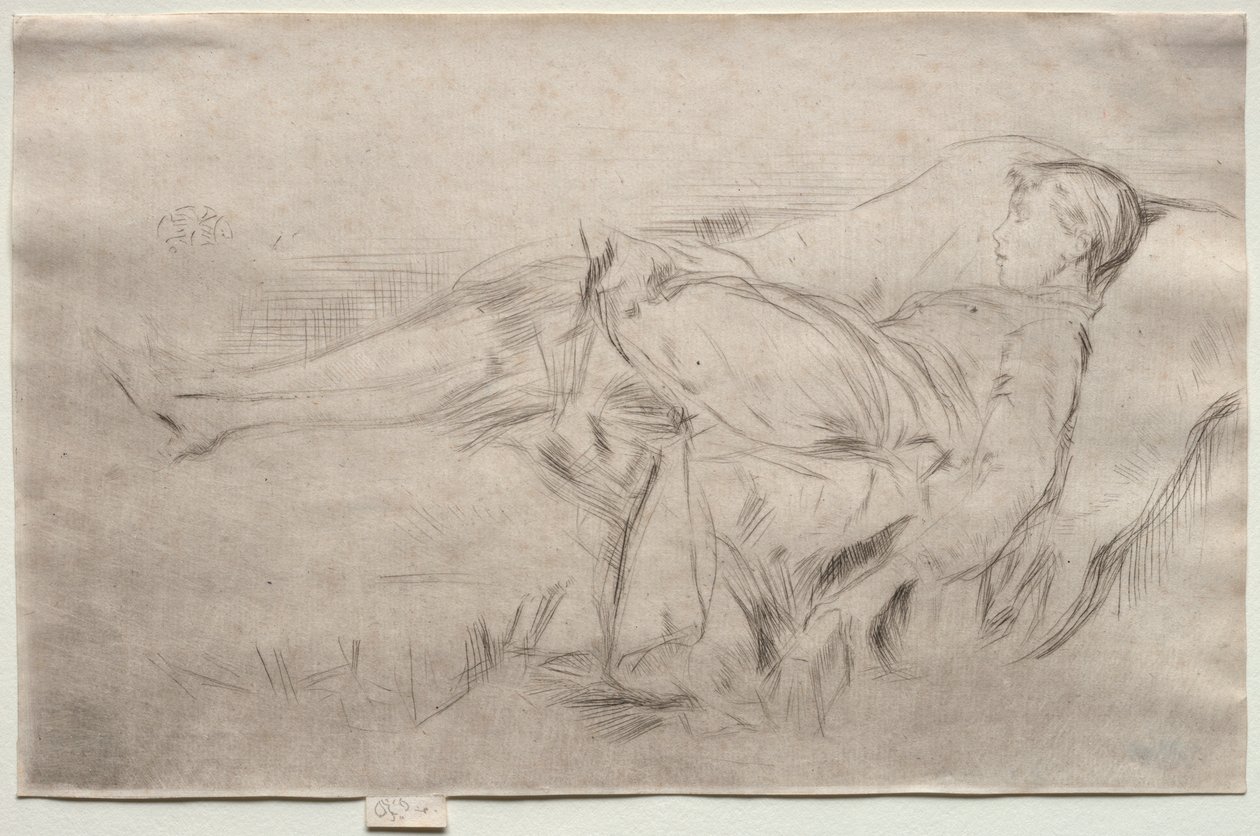 Un niño en un sofá, No. 2 de James Abbott McNeill Whistler