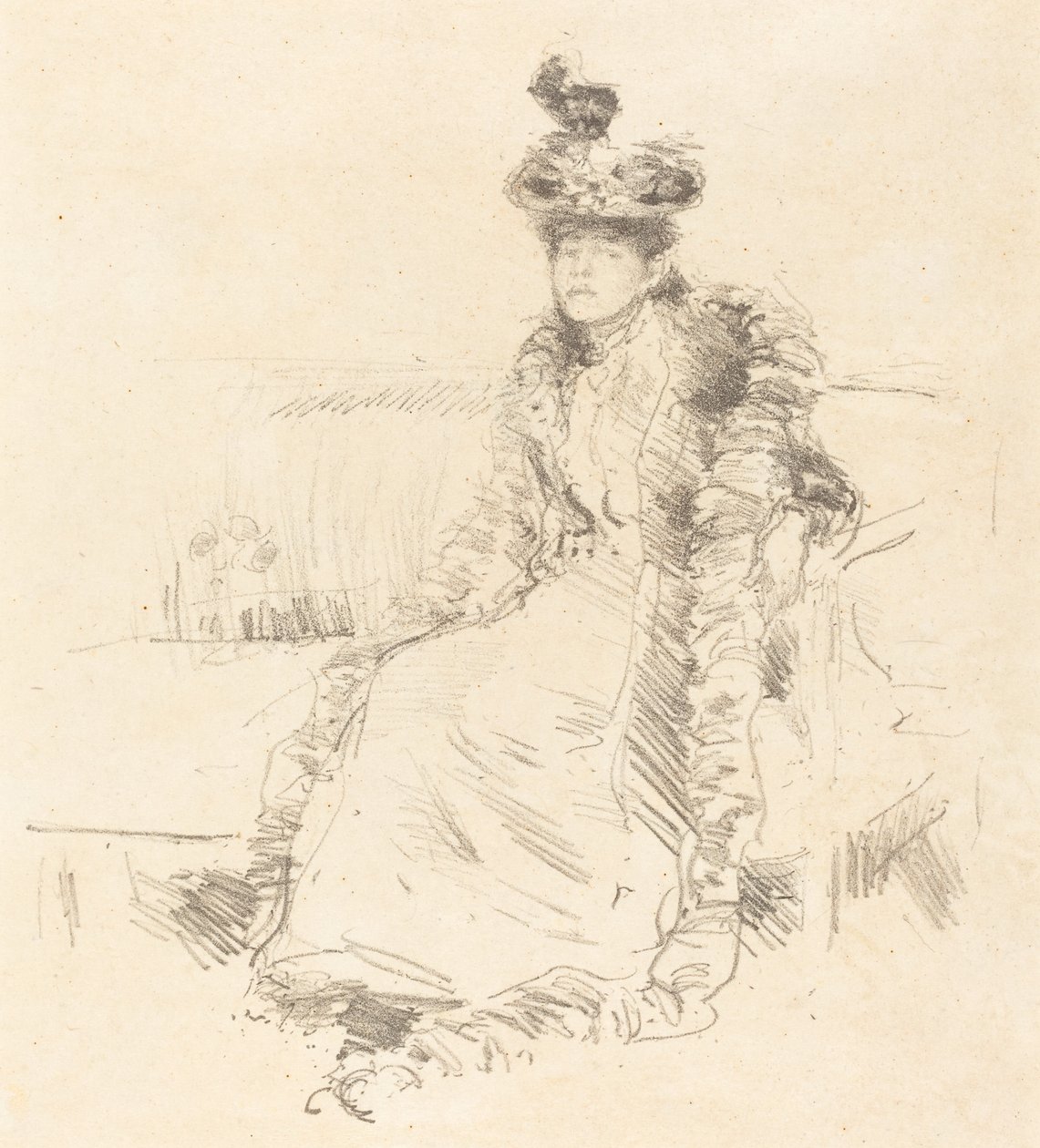 Una dama sentada, 1893 de James Abbott McNeill Whistler