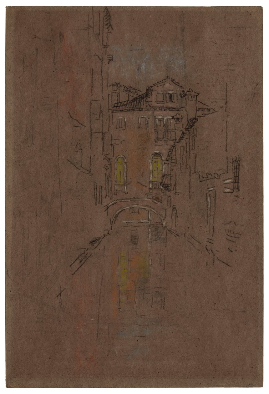 Un Canal Veneciano, 1879-1880 de James Abbott McNeill Whistler