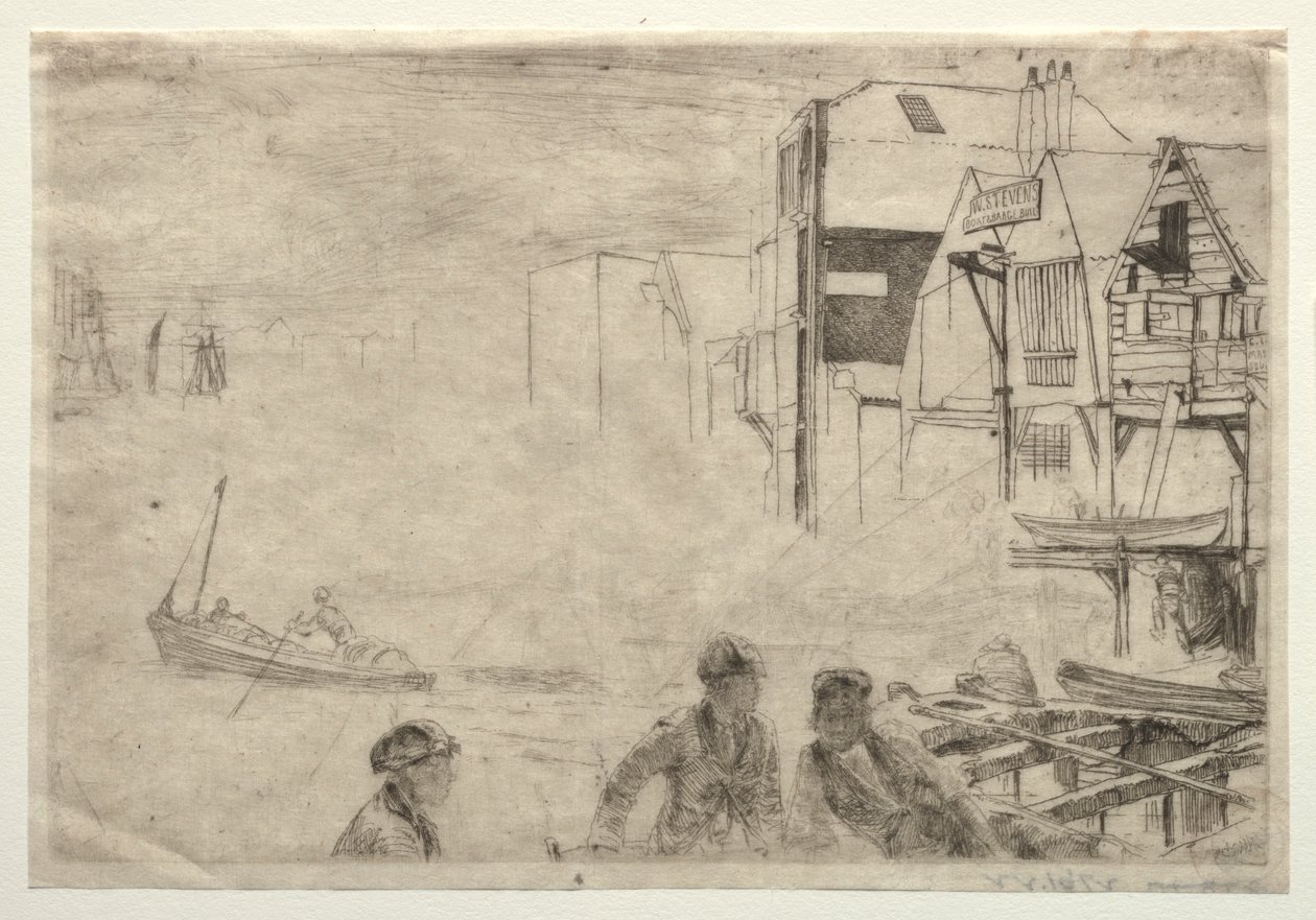 Un muelle de James Abbott McNeill Whistler
