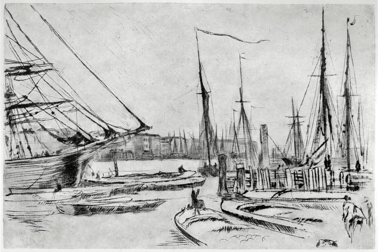 Un boceto de Billingsgate, siglo XIX de James Abbott McNeill Whistler