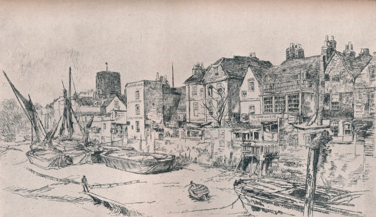 Adán y Eva: Old Chelsea, 1879 de James Abbott McNeill Whistler
