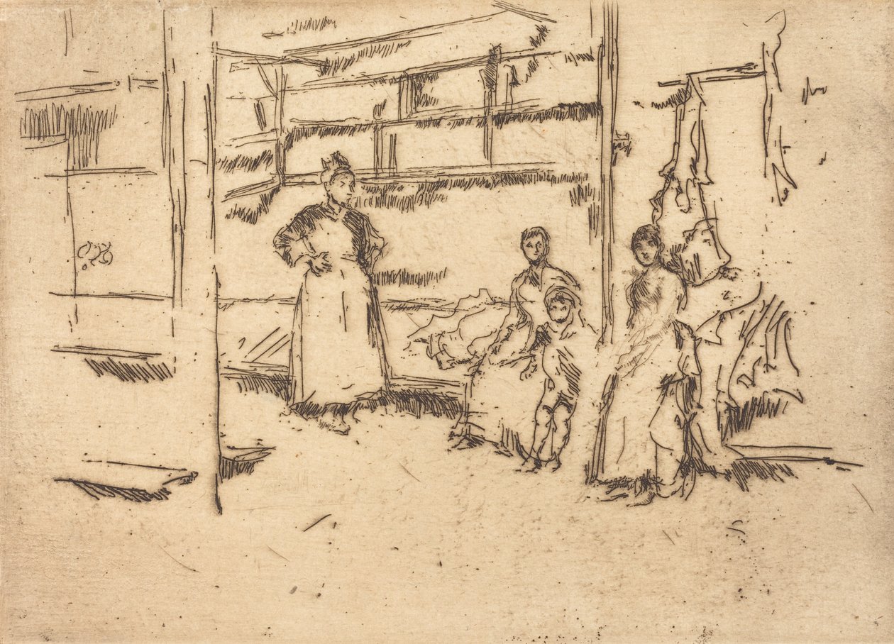 Después de la venta, Hounsditch, c. 1886-1888 de James Abbott McNeill Whistler
