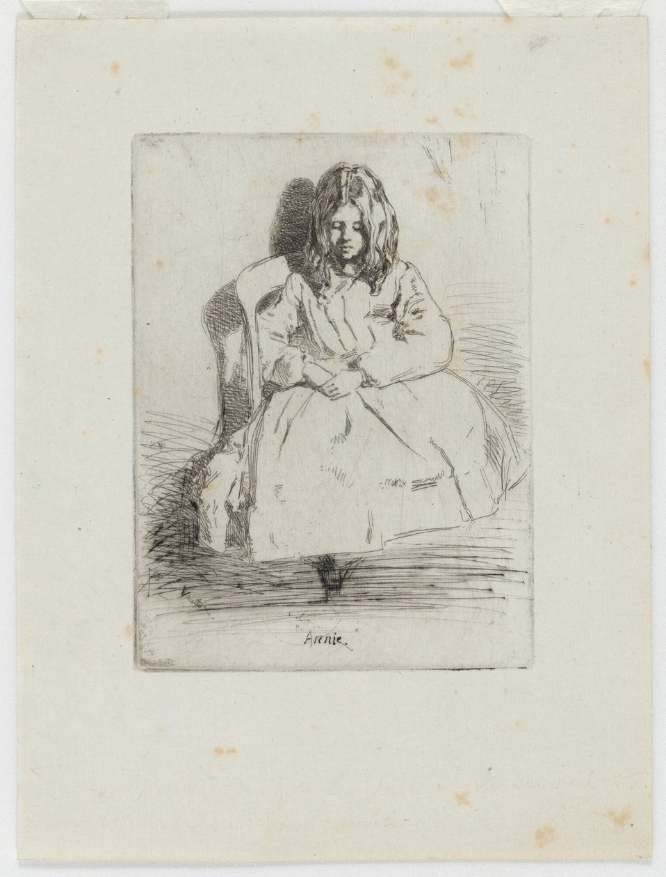 Annie, sentada, 1858 de James Abbott McNeill Whistler