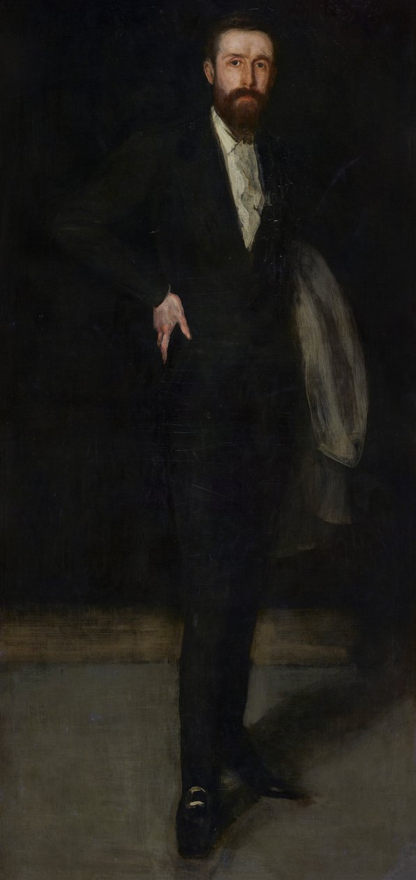 Arreglo en negro: Retrato de F. R. Leyland, 1870-1873 de James Abbott McNeill Whistler