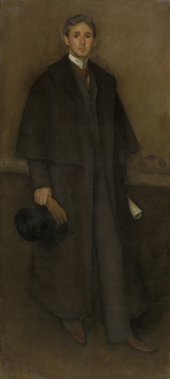 Arreglo en color carne y marrón: Retrato de Arthur Jerome Eddy, 1894 de James Abbott McNeill Whistler