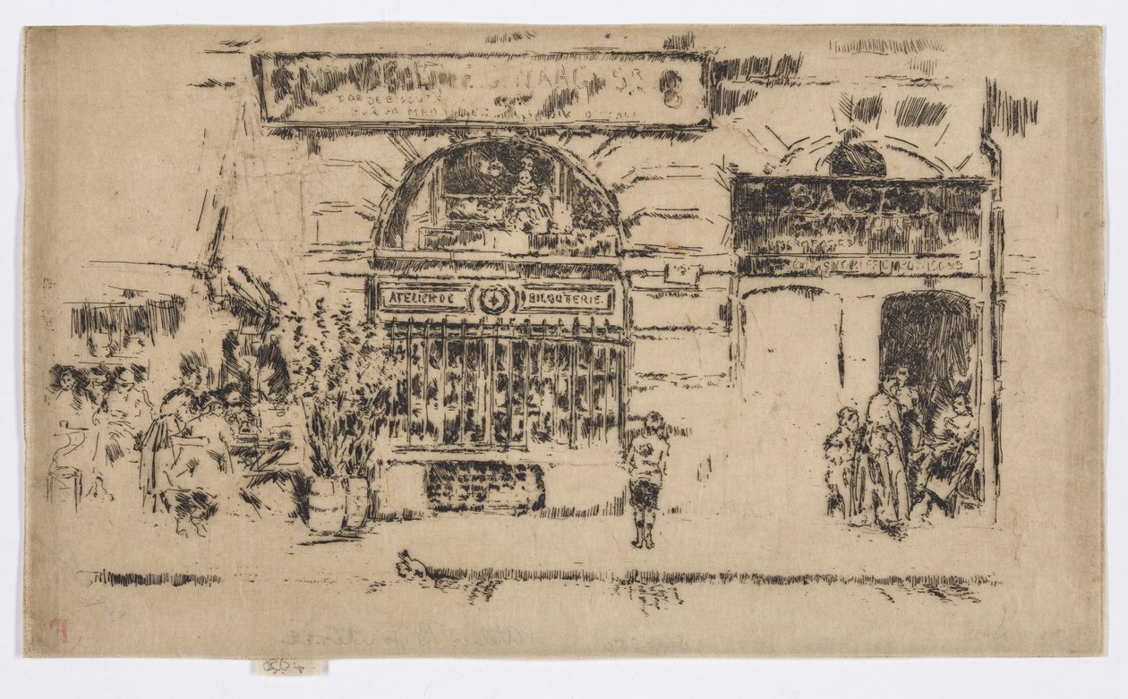 Atelier de Bijouterie, c.1892-93 (aguafuerte; tinta sobre papel) de James Abbott McNeill Whistler