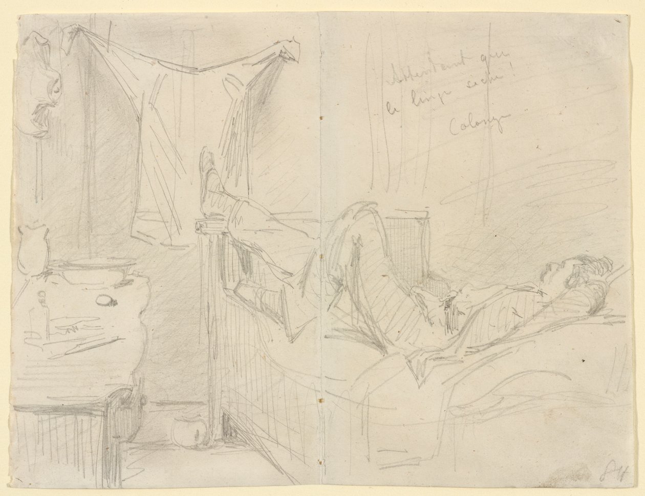 ¡Esperando que se seque la ropa! Colonia, 1858 de James Abbott McNeill Whistler