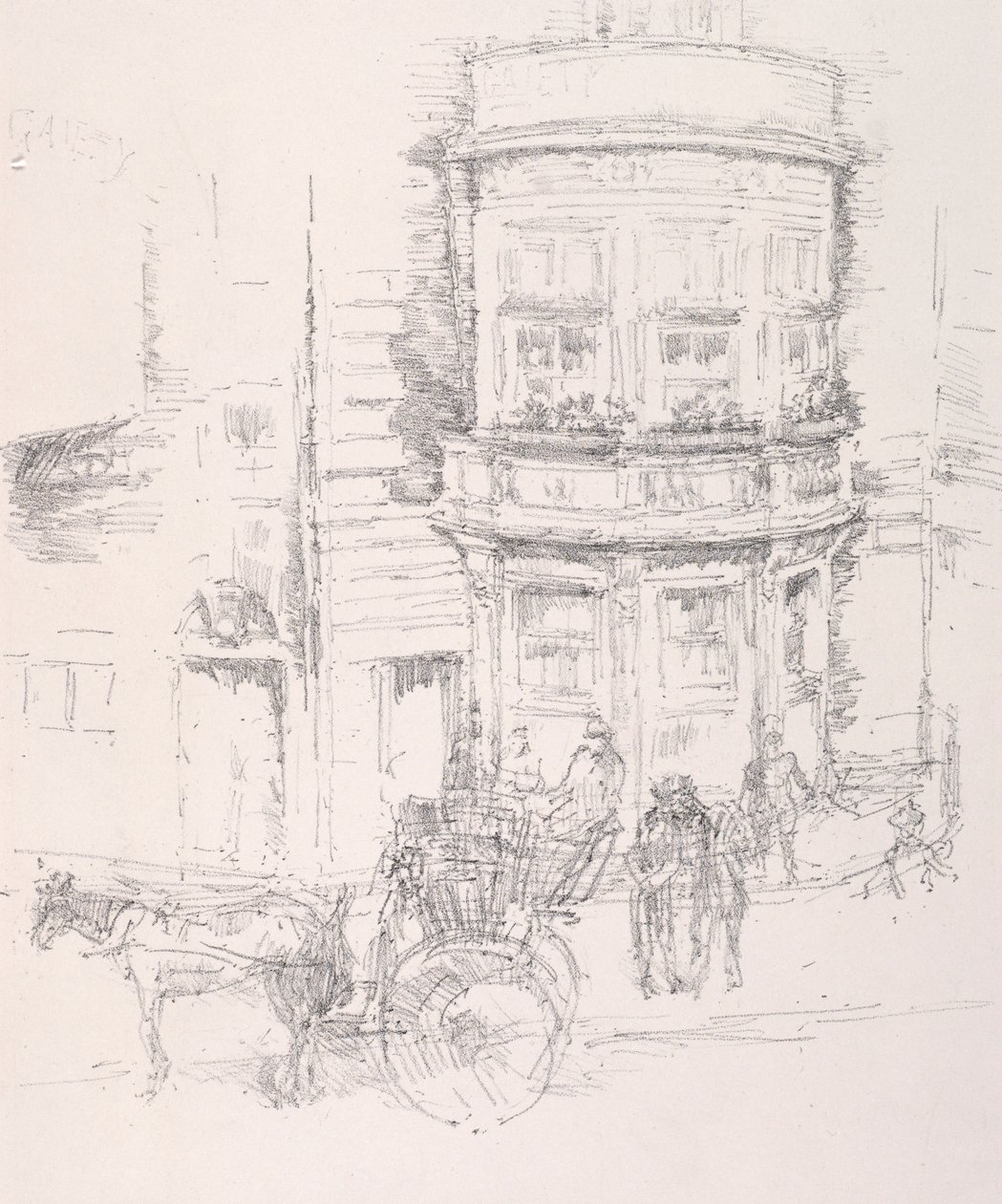 Parte trasera del Teatro Gaiety de James Abbott McNeill Whistler