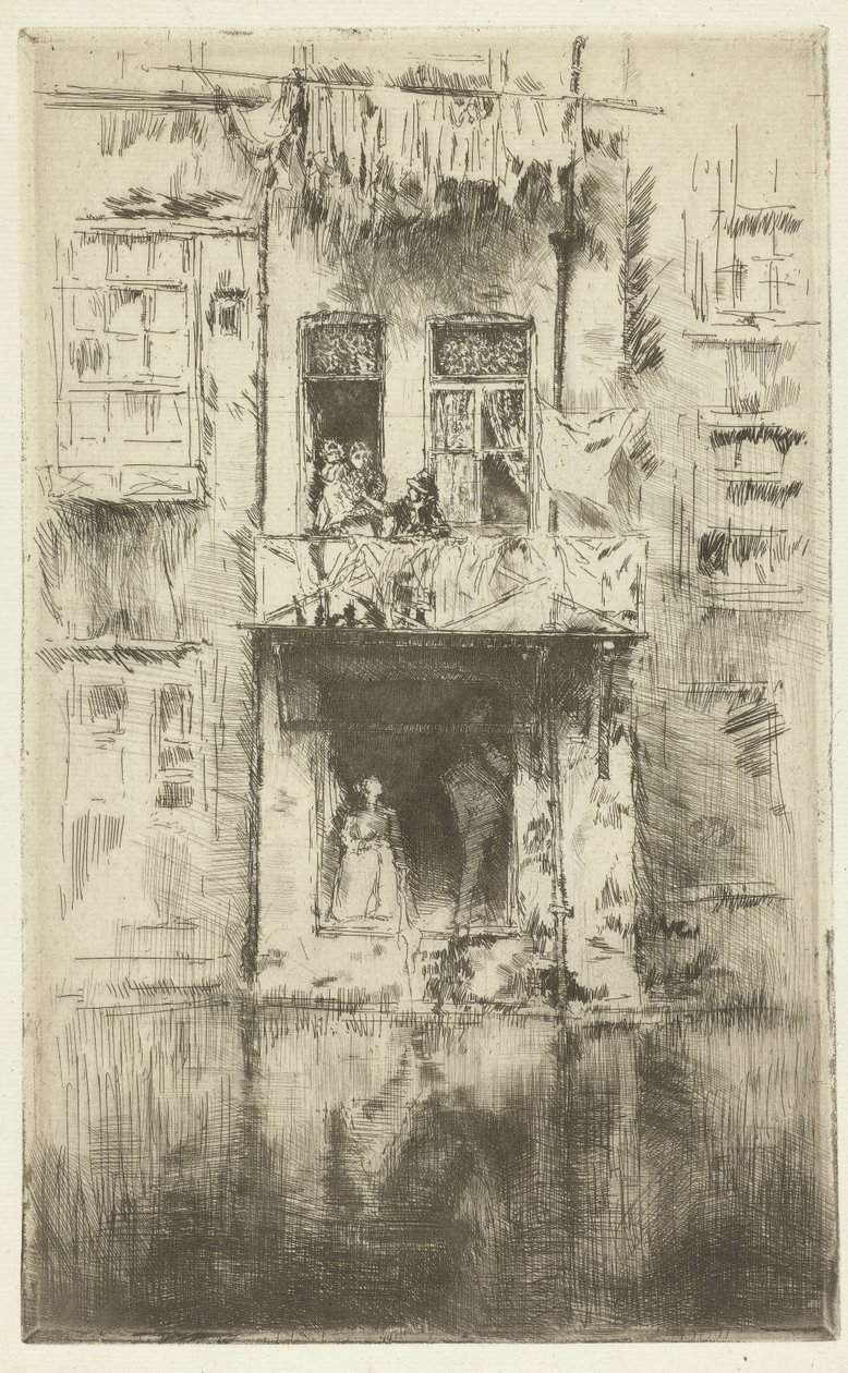 Balcón de una casa en Ámsterdam
Balcón, Amsterdam de James Abbott McNeill Whistler