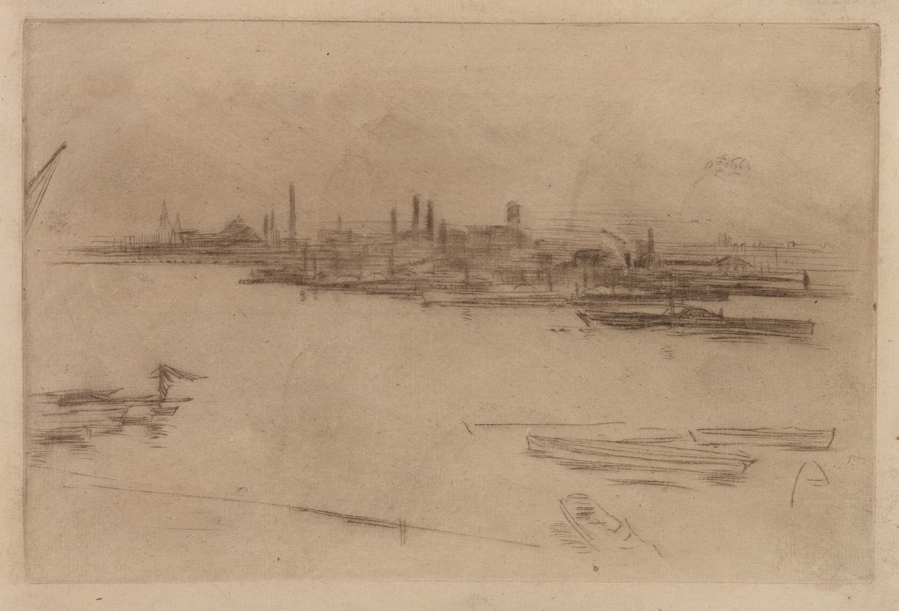Mañana en Battersea, 1875 de James Abbott McNeill Whistler