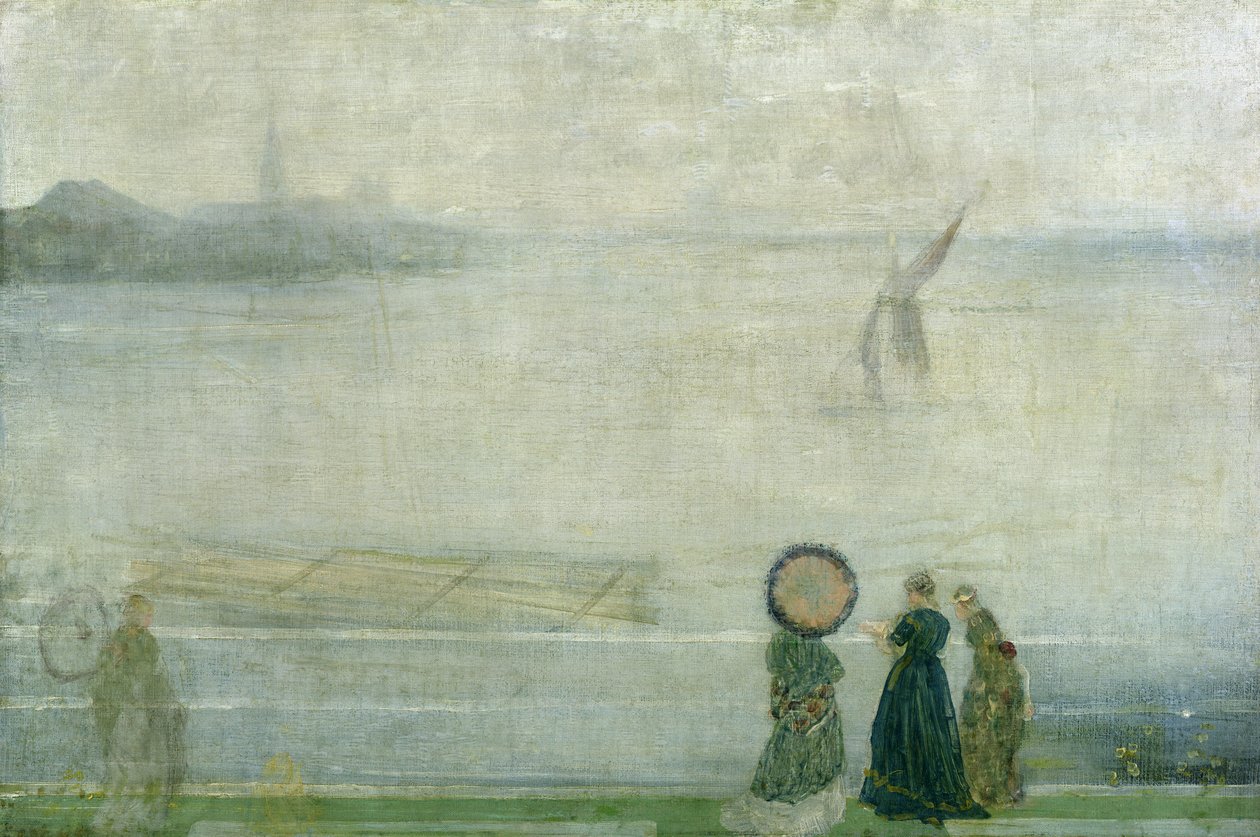 Battersea Reach desde Lindsey Houses, c.1864-71 de James Abbott McNeill Whistler